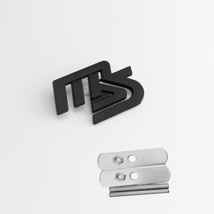 【送料込】MS(マツダスピード) 3Dエンブレム Fグリル用 マットブラック 金属製