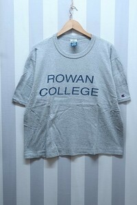 at1994/チャンピオン 90s 刺繍タグ ROWAN COLLEGE 半袖Tシャツ USA製 champion 送料200円 