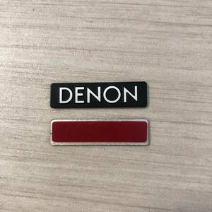 DENON Denon ten on aluminium emblem plate silver / black wf