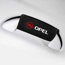 2個セット アシストグリップカバー スキニー ルーフハンドルカバー OPEL オペル 黒 ブラック sd_画像2