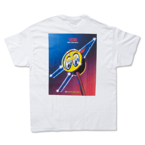 ■VANS MOONEYES コラボ Tee ネオンサイン ホワイト 新品 Mサイズ バンズ ムーンアイズ 28周年記念 2019年限定 アイボール デットストック