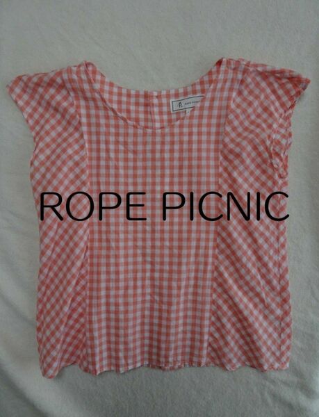 ROPE PICNIC 38　ギンガムチェックノースリーブシャツ