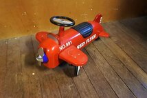 アルタバーグ 飛行機 RED FLYER/Radio Flyer ラジオフライヤー ブリキ 子供 乗用玩具 赤_画像2