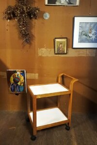 ビンテージ 天童木工 キッチン ワゴン カート /アンティーク ヴィンテージ 北欧家具 サイドテーブル