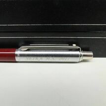 ★SHEAFFER★シェーファー ボールペン シルバー×ボルドーカラー SEIKA H.S. 2017 刻印入 実筆OK★_画像3