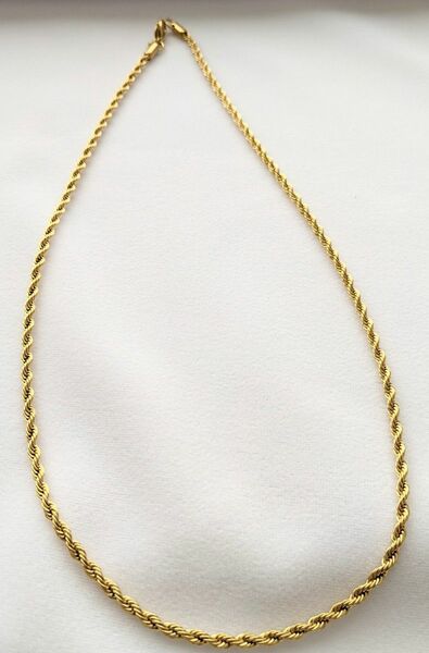ゴールドネックレス チェーン ロングネックレス 高品質 太め 48cm