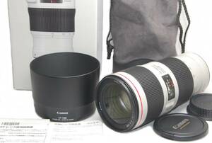 ◆新品級!!◆Canon キャノン EF 70-200mm F4 L IS II USM 望遠ズームレンズ 2 Ⅱ★最高級Lレンズ!! うれしい元箱＋付属品付き!!★