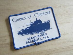 Chitwood Charters Inc. チットウッドチャーターズ 会社 企業 プリント ワッペン/釣り キャップ ビンテージ ① 53