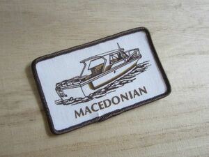 MACEDONIAN マケドニア ヨット プリント ワッペン/釣り キャップ ビンテージ 会社 企業 53