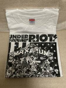 新品 マキシマム ザ ホルモン Under Ground Riot 地下暴動 USA-WHITE ver. Tシャツ Lサイズ グッズ