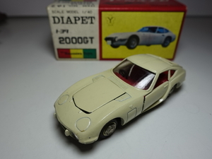  Toyota 2000GT белый цвет 1/40 Diapet сделано в Японии NO.162 DIAPET TOYOTA античный Model Pet Cherryca Phenix 