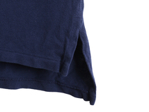 大きいサイズ XXL ■ ポロ ラルフローレン フラッグ パネル 鹿の子 半袖 ポロシャツ ( メンズ 2XL ) POLO カスタムフィット ステンシル 紺_画像5