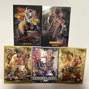 新日本プロレス　新日コレクションカード　5種