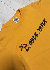 SEX WAX Tシャツ M 黄 サーフィン SURF セックス ワックス イエロー