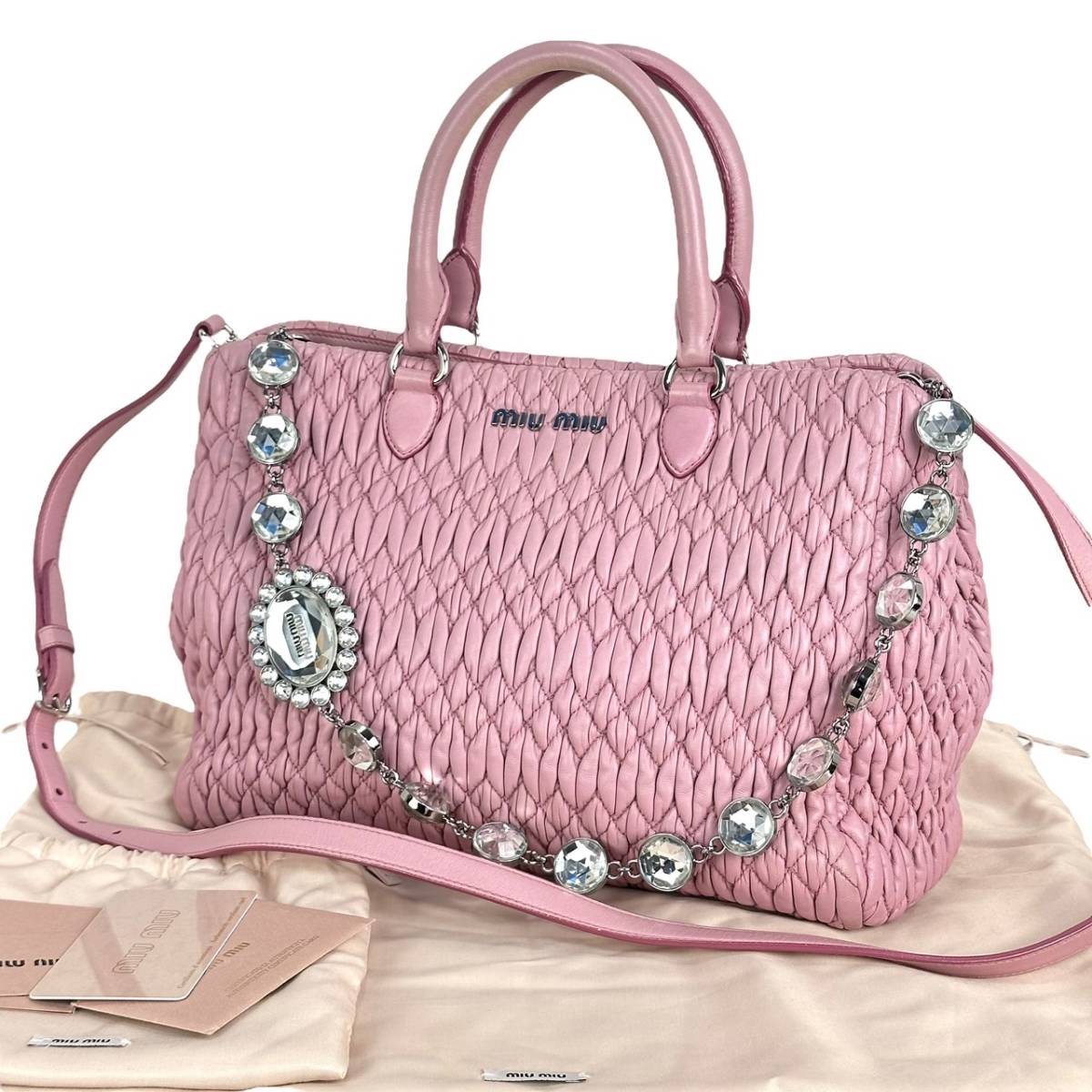 2023年最新】ヤフオク! -miumiu ナッパクリスタルの中古品・新品・未