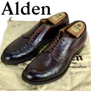 Редкий ☆ с обувью Keypper ☆ Alden Alden 5432 8d/26 см Cordovan v Чип 182 600 иен модифицируйте темно -коричневый u Чип мужчины