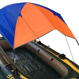  boat for sunshade 1 piece rubber boat for sun shade ultra-violet rays measures canopy strong . durability . exist for marine goods awning boat yacht orange × blue 