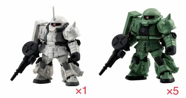 機動戦士ガンダム モビルスーツ アンサンブル 24 シン・マツナガ専用ザクll & 高機動型ザクII×5