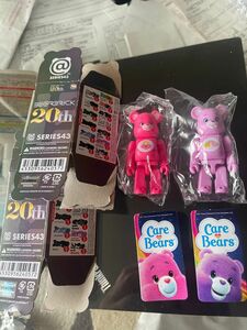 2点セット BE@RBRICK Care Bears Secret Bear 100％ ベアブリック MEDICOM TOY 