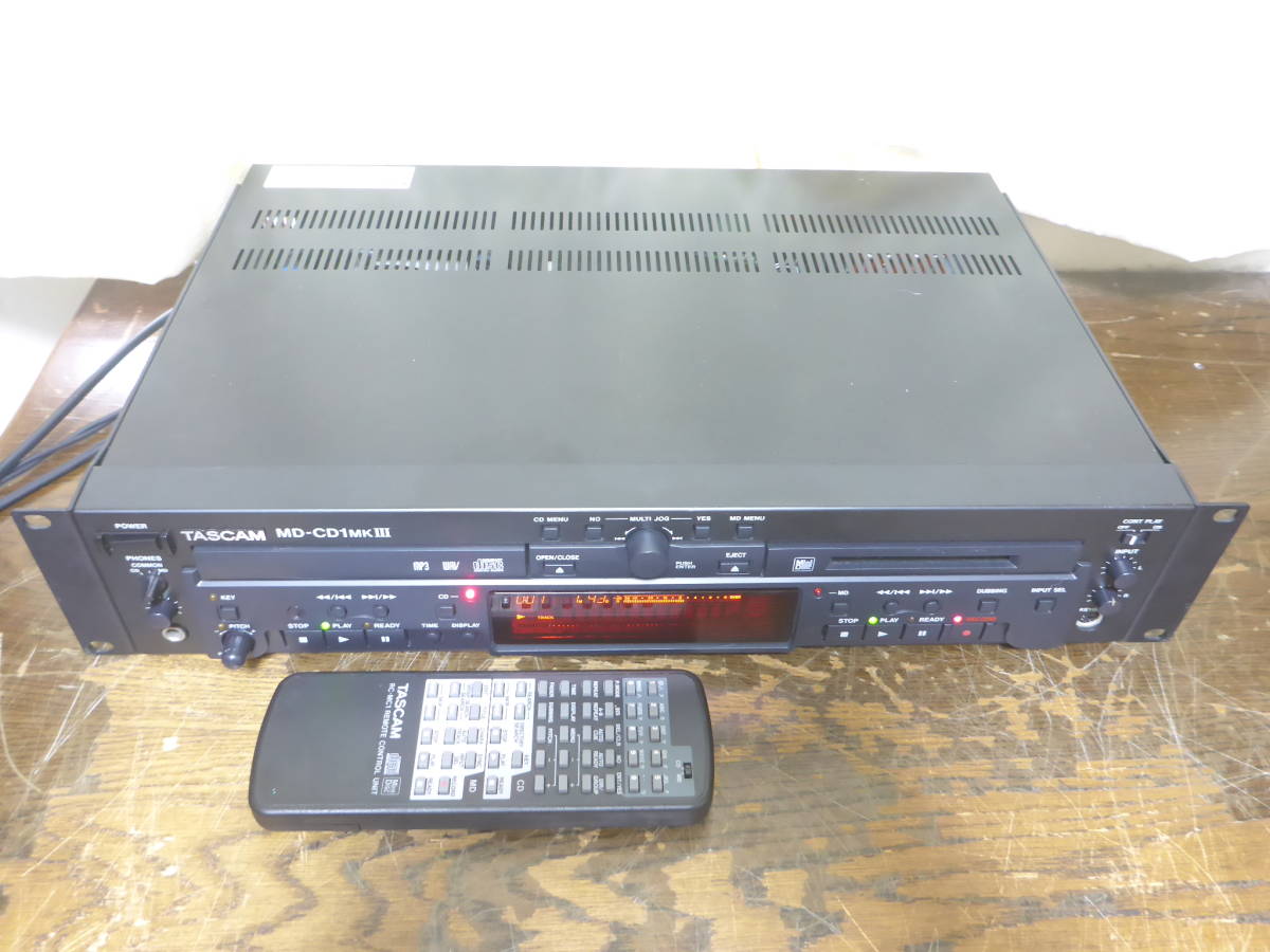 TASCAM MD-CD1MKⅢ 業務用CDプレーヤー/MDレコーダー タスカム 2