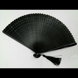  bamboo fan dragonfly black 180703