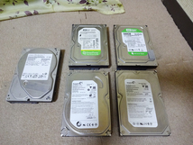  HDDディスクまとめて5台　Seagate320GB、250GB　WD500GB、320GB 日立250GB　動作品_画像1