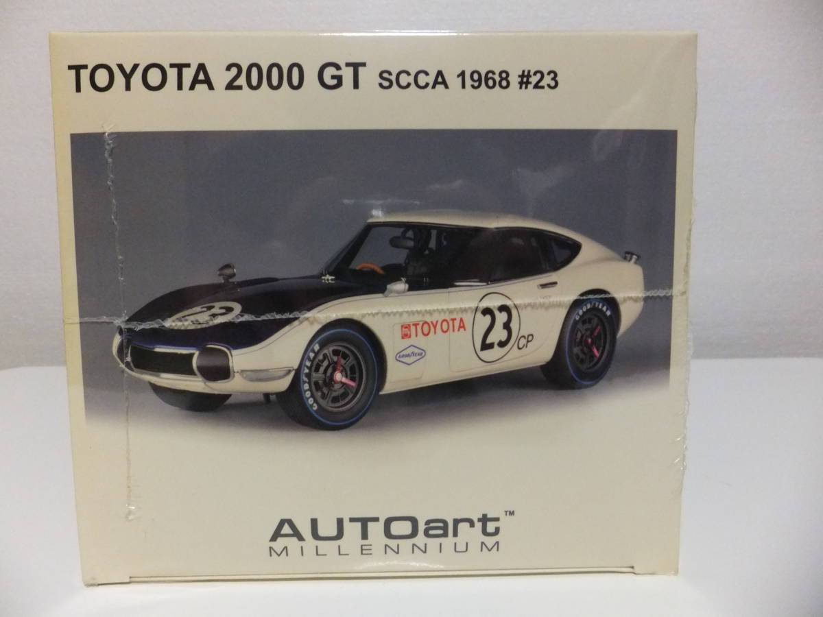 1/18 オートアート TOYOTA 2000GT SCCA 1968 ＃．23 新品未開封