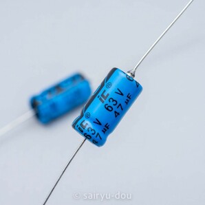 CDE／Illinois capacitor（イリノイ） 47μF／63V TTAシリーズ チューブラ電解コンデンサ 新品2個セットAの画像2