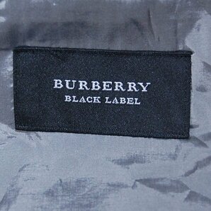 バーバリーブラックレーベルBURBERRY BLACK LABEL■タスマニアウール テーラードジャケット シングル■170 38R■ブラック ※NK3809212の画像5