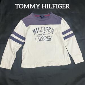 TOMMY HILFIGER トミーヒルフィガー　ロンT カットソー　XSサイズ　古着　中古　長袖　レディース