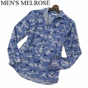 MEN'S MELROSE メンズメルローズ 通年 長袖 【カモフラ 総柄】 シャツ Sz.4　メンズ　C3T06763_7#C