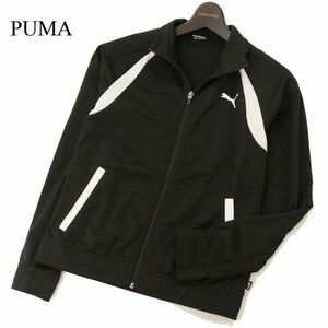 PUMA プーマ 通年 ロゴプリント★ ジャージ フルジップ ジャケット ブルゾン Sz.160　メンズ 黒 男の子 子供用　C3T06870_8#O