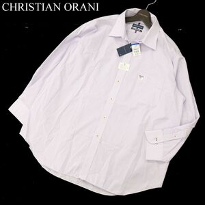 【新品 未使用】 CHRISTIAN ORANI クリスチャンオラーニ 長袖 イージーアイロン★ Yシャツ Sz.5L-84　メンズ ビジカジ　C3T07304_8#C