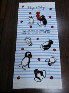  Pingu new goods face towel penguin . line pattern . pattern cheap super-discount border PINGU anime man and woman use child cotton interior pretty 