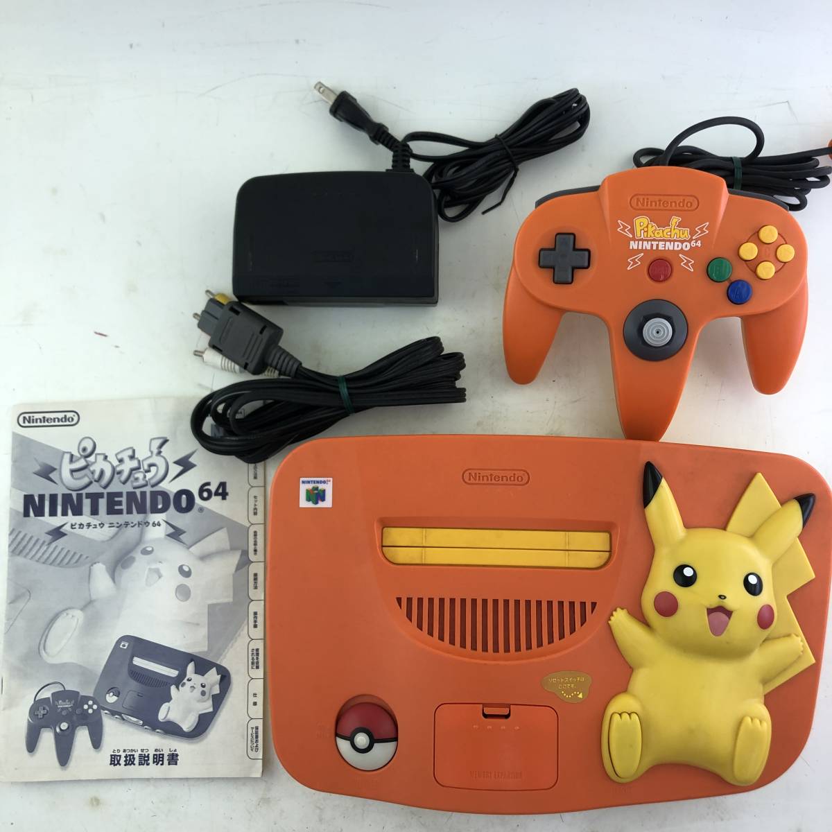 NINTENDO64 ピカチュウ ニンテンドー64オレンジ&イエロー 本体 NUS-101