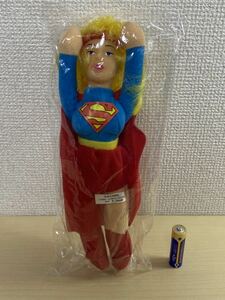 スーパーガール　super girl ぬいぐるみ　人形　ソフビ　未使用　1991年