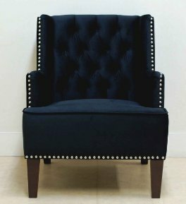  special price! modern antique style Cesta - field style ba lock style gothic style black arm sofa black single sofa 
