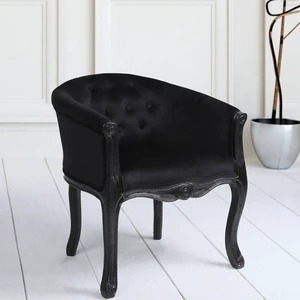  special price! modern antique style ba lock style gothic style black arm chair black single sofa 