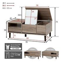 ♪説明文熟読願いますプリンセス姫系ホワイトウッドパソコンデスク　アンティーク調ホワイトウッドドレッサー一体型_画像9