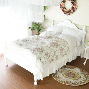  special price! Princess . series French Country style white wood semi-double bed French taste semi-double bed 