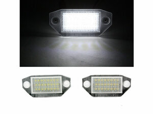 在庫あり Ford用 Mondeo モンデオ Mk3 18 LED ナンバー灯/ライセンスランプ/キャンセラー付 YLL-29301