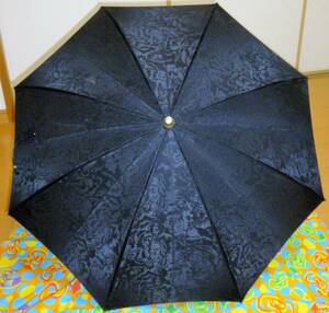  used *Borsalino*boru surrey no*AURORA* Aurora *. rain combined use * umbrella * parasol * with defect * black * black 