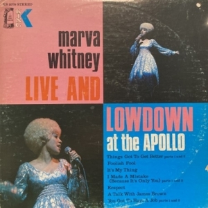 【HMV渋谷】MARVA WHITNEY/LIVE AND LOWDOWN AT THE APOLLO(KS1079)