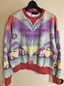  Ralph Lauren POLO Ralph Laurenneitib pattern Thunderbird Native American n Indian Navajo chimayo sweat 