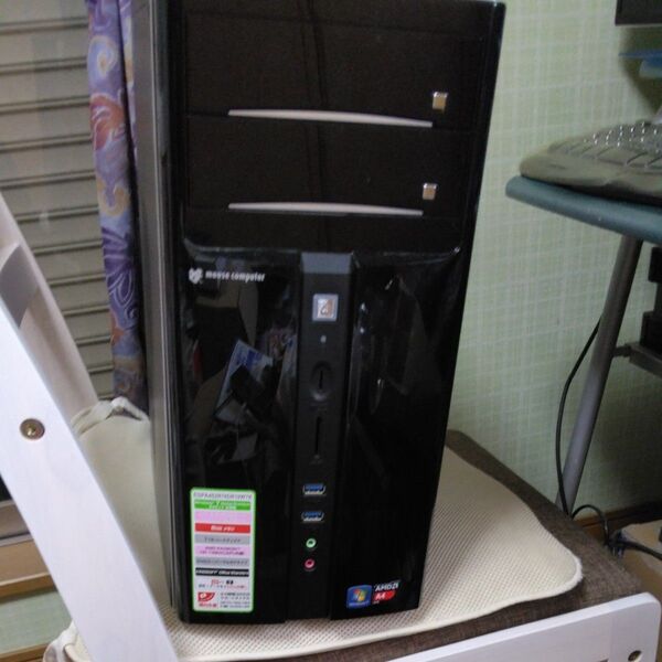 マウスコンピューター EGPA402R74DR10W7K改造/Win10/A8-7600/メモリー8GB/新品SS512GB