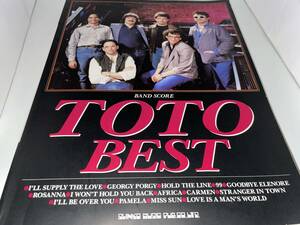 TOTO BEST バンドスコア トト・ベスト/1998年発行 シンコーミュージック/Steve Lukather, Jeff Porcaro/AOR 名曲揃い