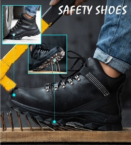 送料無料 メンズ 安全靴 安全ブーツ セーフティシューズ ハイカット つま先スチール芯 突き刺し防止 建築作業