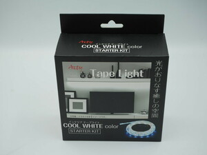 * unused * interior tape light starter kit cool white *1m tape light + controller +AC adapter 