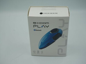 ●未使用●B+COM PLAY バイク用bluetoothインカム●マットメタリックブルー サインハウス ビーコムプレイ