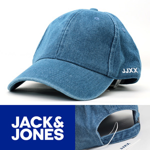 ローキャップ 帽子 メンズ JACK & JONES JJXX ミディアム デニムブルー 138471829 フリーサイズ デンマーク
